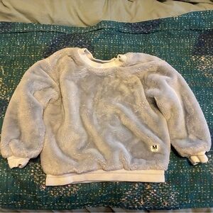 Molo blue fuzzy sweatshirt